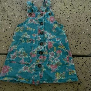 Crossed strap Jean dress